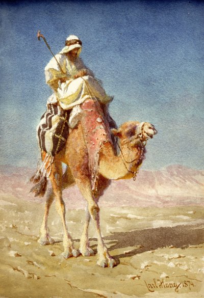 Łóżko na grzbiecie wielbłąda, 1874 autorstwa Carl Haag