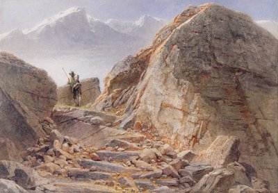 U stóp Watzmanna, Wyżyny Bawarskie, 1857 autorstwa Carl Haag