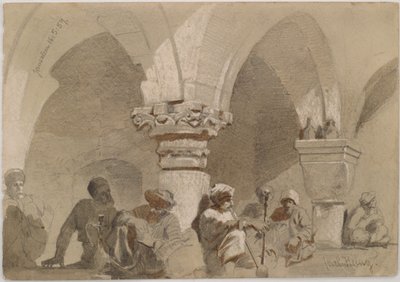 Palacze fajek, Jerozolima autorstwa Carl Haag
