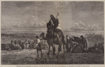 Przygotowanie do obozowiska w Palmyra autorstwa Carl Haag