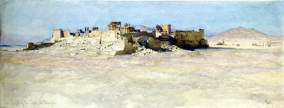 Południowo-wschodni róg Świątyni Słońca, Palmyra autorstwa Carl Haag