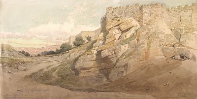 Ściana północna Jerozolimy, 1859 autorstwa Carl Haag