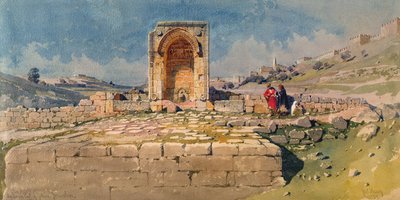 Dolina i dolna sadzawka Gihon, Jerozolima, 1859 autorstwa Carl Haag