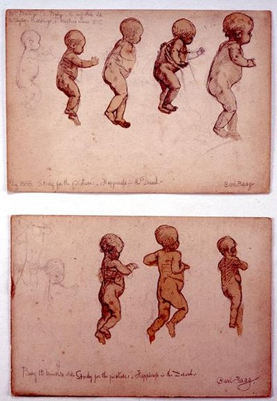 Dwa studia do „Szczęścia na pustyni” autorstwa Carl Haag