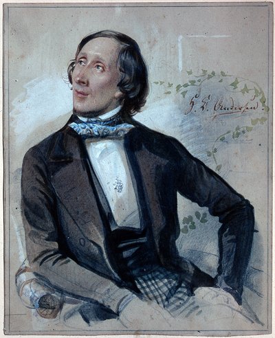 Portret Hansa Christiana Andersena (1805-1875) autorstwa Carl Hartmann