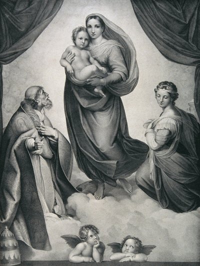 Madonna Sykstyńska autorstwa Carl Heindel
