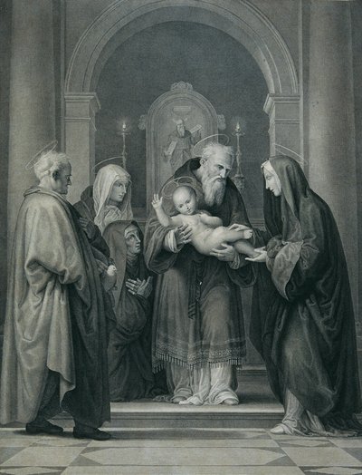 Ofiara w świątyni autorstwa Carl Heinrich Rahl