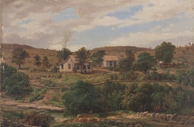 Klappenbach Ranch w pobliżu Johnson City w Teksasie autorstwa Carl Hermann Frederick Lungkwitz