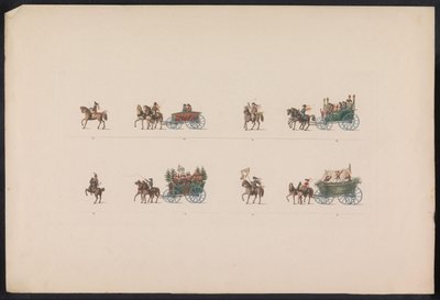 Optocht bij het huwelijk van Prinses Sophie, 1842 (platforma 3) Wspomnienia turyńskiego chłopskiego ślubu, wykonanego z okazji szczęśliwego przybycia dziedzicznego wielkiego księcia Karola Aleksandra Saksonii Weimar-Eisenach z dziedziczną księżną Zofią autorstwa Carl Hess