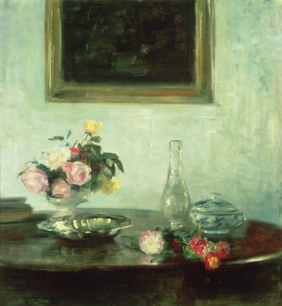 Martwa natura z różami autorstwa Carl Holsoe