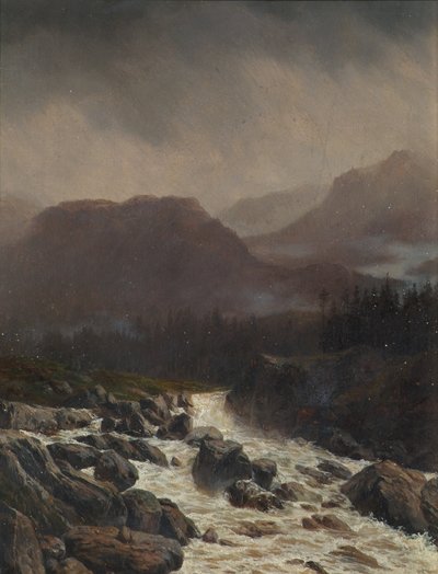 deszczowy krajobraz autorstwa Carl Höflmayr