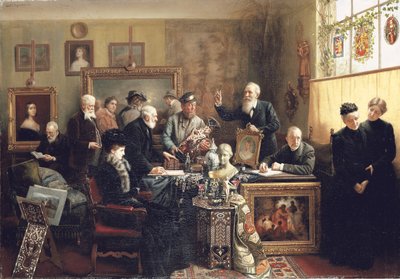Aukcja majątku, 1903 autorstwa Carl Johann Spielter