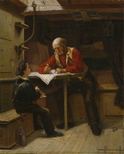 Młody marynarz (olej na płótnie) autorstwa Carl Julius Lorck
