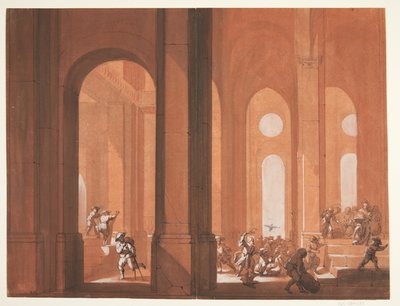 Chrystus wyrzuca kupców ze świątyni autorstwa Carl Krick