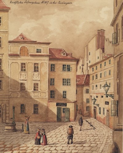 Dom Fundacji Knaffelsche przy Jacobergasse nr 807 w Wiedniu autorstwa Carl L. Wiesböck