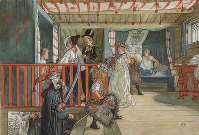 Imieniny. ok. 1895 r. autorstwa Carl Larsson