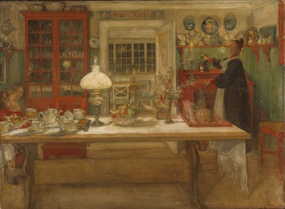 Przygotowanie do gry autorstwa Carl Larsson