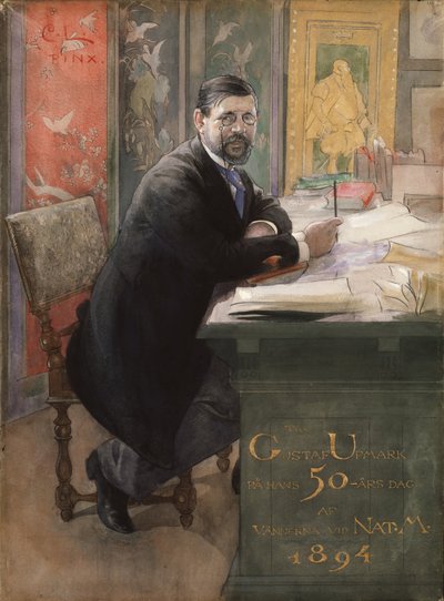 Gustaf Upmark, dyrektor generalny Muzeum Narodowego, 1894 r. autorstwa Carl Larsson
