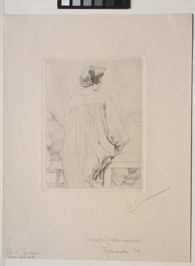 Lisbeth, widziana z tyłu autorstwa Carl Larsson