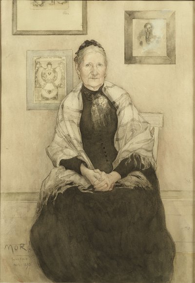 Matka, ok. 1893 (wc na papierze) autorstwa Carl Larsson