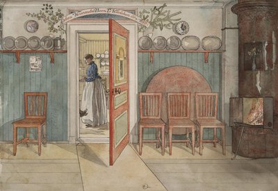 Stara Anna, z cyklu Dom, ok. 1895 (wc na papierze) autorstwa Carl Larsson