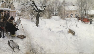 Malarz plenerowy autorstwa Carl Larsson