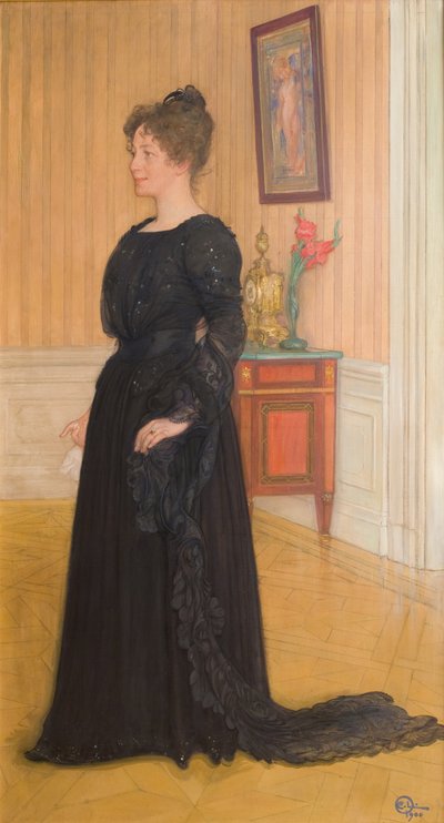 Portret pani Signe Thiel autorstwa Carl Larsson