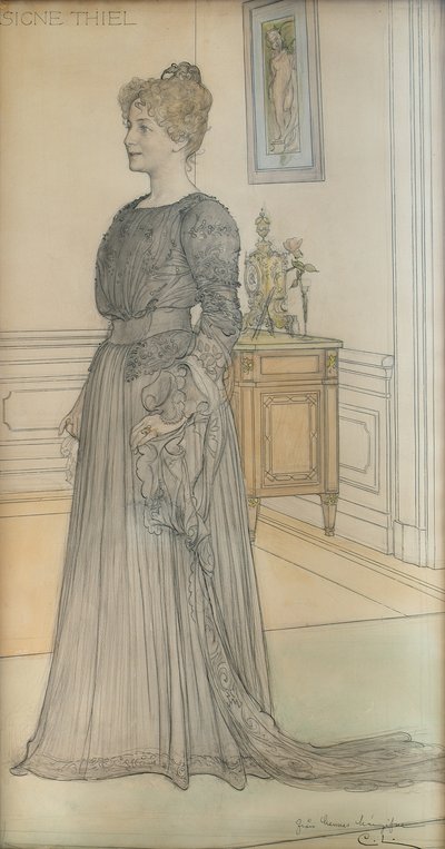 Portret pani Signe Thiel autorstwa Carl Larsson