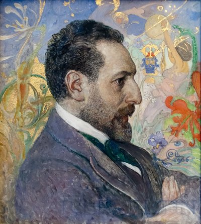 Portret Oscara Levertina autorstwa Carl Larsson