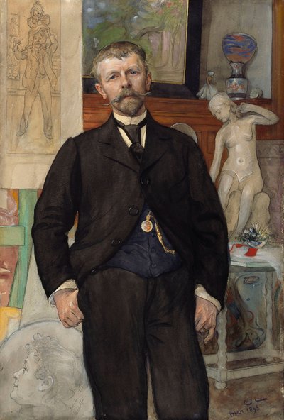 Portret architekta Jaca Ahrenberga autorstwa Carl Larsson