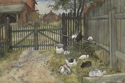 Brama, z cyklu Dom, ok. 1895 (wc na papierze) autorstwa Carl Larsson