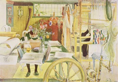 Pracownia, wyd. w „Last Licht Hinten” („Wpuśćmy więcej światła”), 1909 autorstwa Carl Larsson