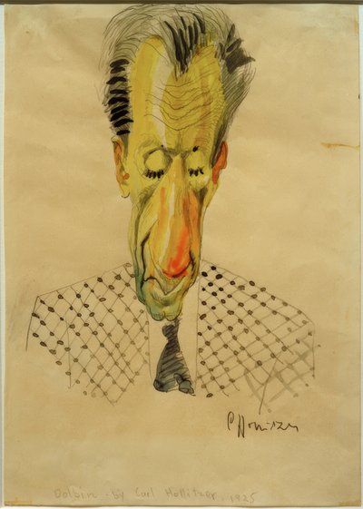 B.F. Dolbin / karykatura C.-F. Hollitzer, 1925 autorstwa Carl Leopold Hollitzer