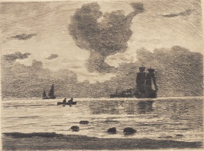 Wieczór na morzu autorstwa Carl Locher