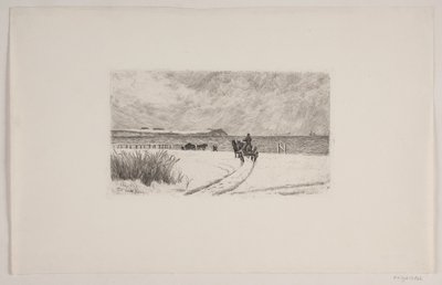 Zimowy dzień w Hornbæk autorstwa Carl Locher