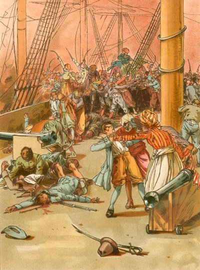 Zaatakowany przez Piratów autorstwa Carl Marr