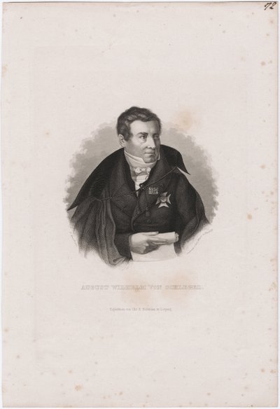August Wilhelm von Schlegel 1767-1845 autorstwa Carl Mayer