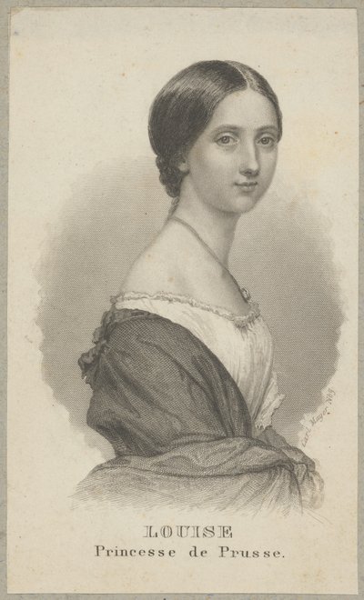 Luiza Pruska (także: Luiza z Meklemburgii-Strelitz, właściwie Luiza Augusta Wilhelmina Amalia z Meklemburgii-Strelitz, 1776 Hanower - 1810 Hohenzieritz) - księżniczka Meklemburgii-Strelitz, królowa pruska jako żona króla Fryderyka Wilhelma III. autorstwa Carl Mayer