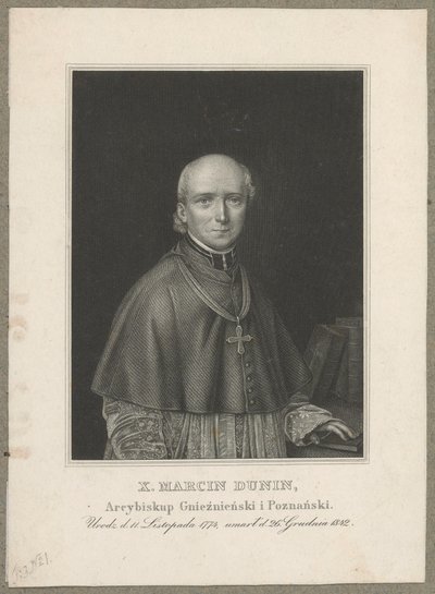 Marcin Dunin Sulgustowski (1774 Wał - 1842 Poznań) - arcybiskup metropolita gnieźnieński i poznański oraz prymas Polski w latach 1831-1842 autorstwa Carl Mayer