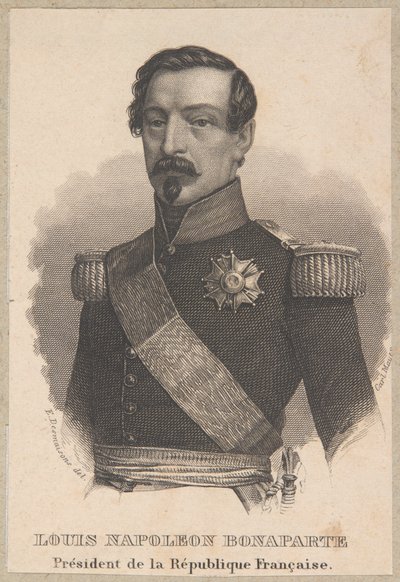 Napoleon III jako prezydent Francji autorstwa Carl Mayer