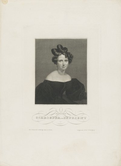 Portret śpiewaczki operowej Wilhelmine Schröder-Devrient 1804-1860 , ok. 1930 r. 1840. autorstwa Carl Mayer