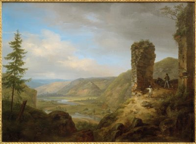 C. Morgenstern, widok z ruin zamku Böckelheim autorstwa Carl Morgenstern