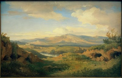 C. Morgenstern, widok na groty Cervara... autorstwa Carl Morgenstern