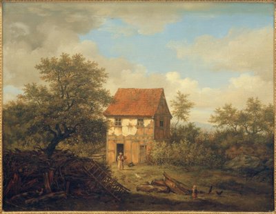 C.Morgenstern, gra w Born Castle w górach Taunus autorstwa Carl Morgenstern