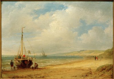 Carl Morgenstern, krajobraz wybrzeża w pobliżu Scheveningen autorstwa Carl Morgenstern