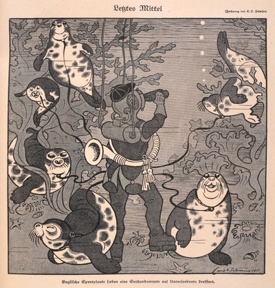 Ostatnia deska ratunku: ostatnia deska ratunku. nurek z fokami; podwodna scena autorstwa Carl Olof Petersen