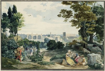 Widok na Forum Romanum autorstwa Carl Philipp Fohr