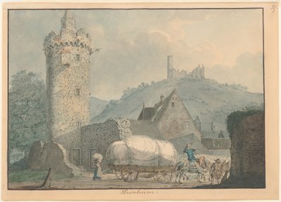 Widok na Weinheim nad rzeką Neckar autorstwa Carl Philipp Fohr