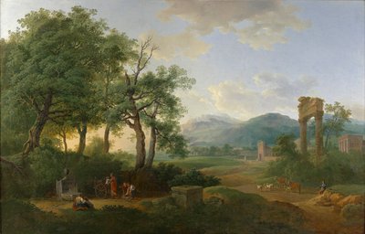 Arkadyjski krajobraz autorstwa Carl Philipp Schallhas