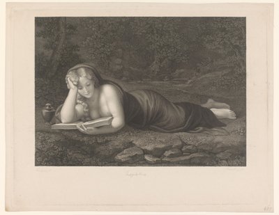 Czytanie Marii Magdaleny autorstwa Carl Rahl